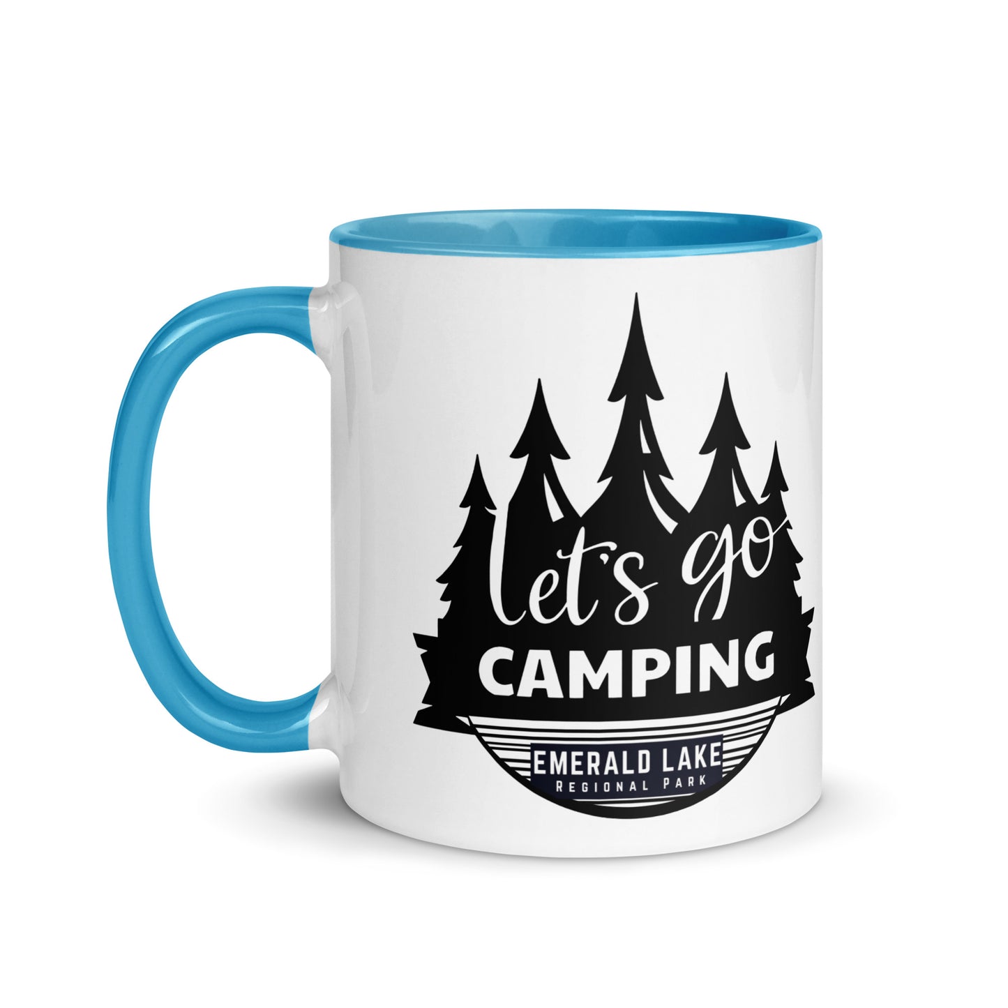 Let's Go Camping Mug with Color Inside