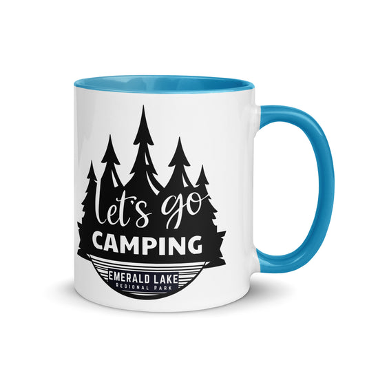 Let's Go Camping Mug with Color Inside