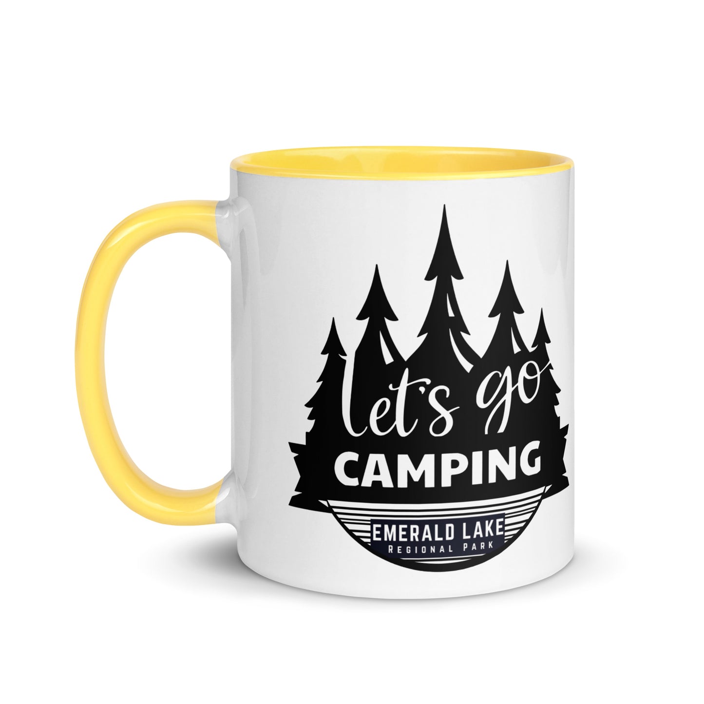 Let's Go Camping Mug with Color Inside