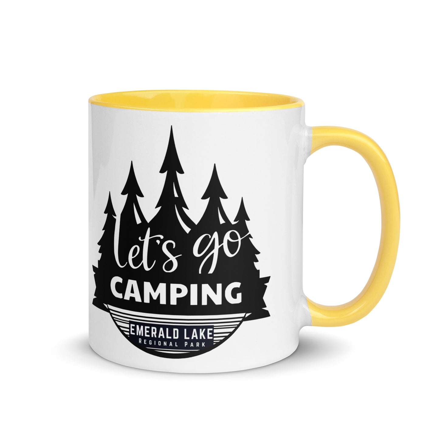 Let's Go Camping Mug with Color Inside